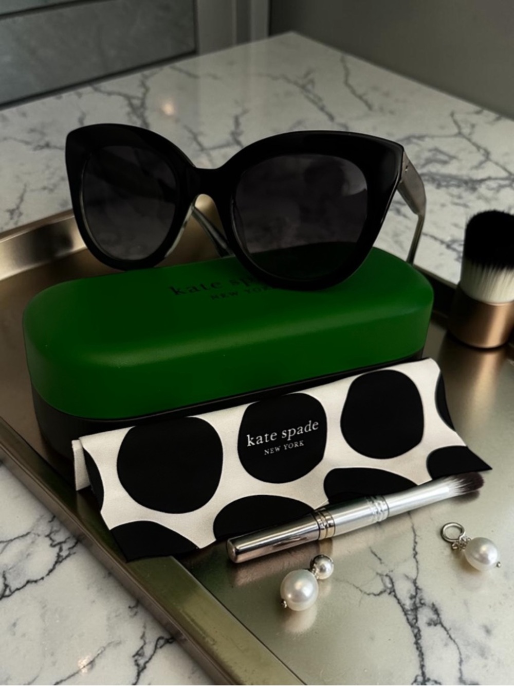 Kate Spade Black BELAH/S Cat-eye Sunglasses
